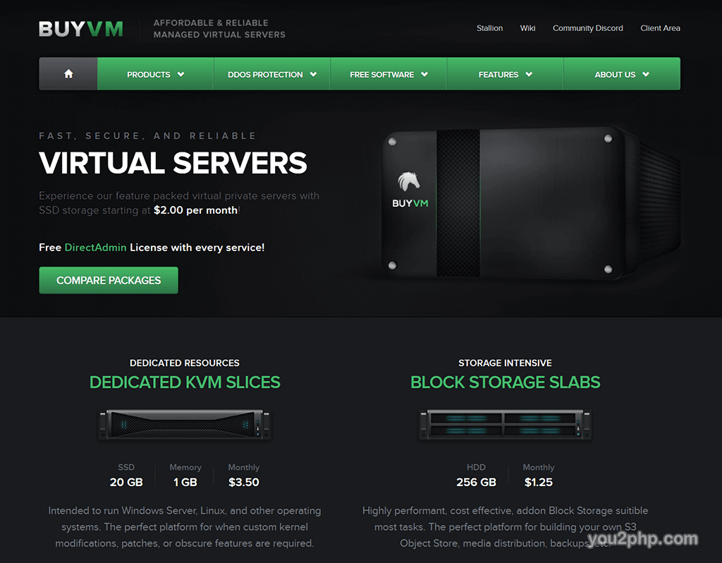  BuyVM storage block boot system